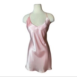 Victoria's Secret Vintage Y2K Pink Slip Dress Satin Look S